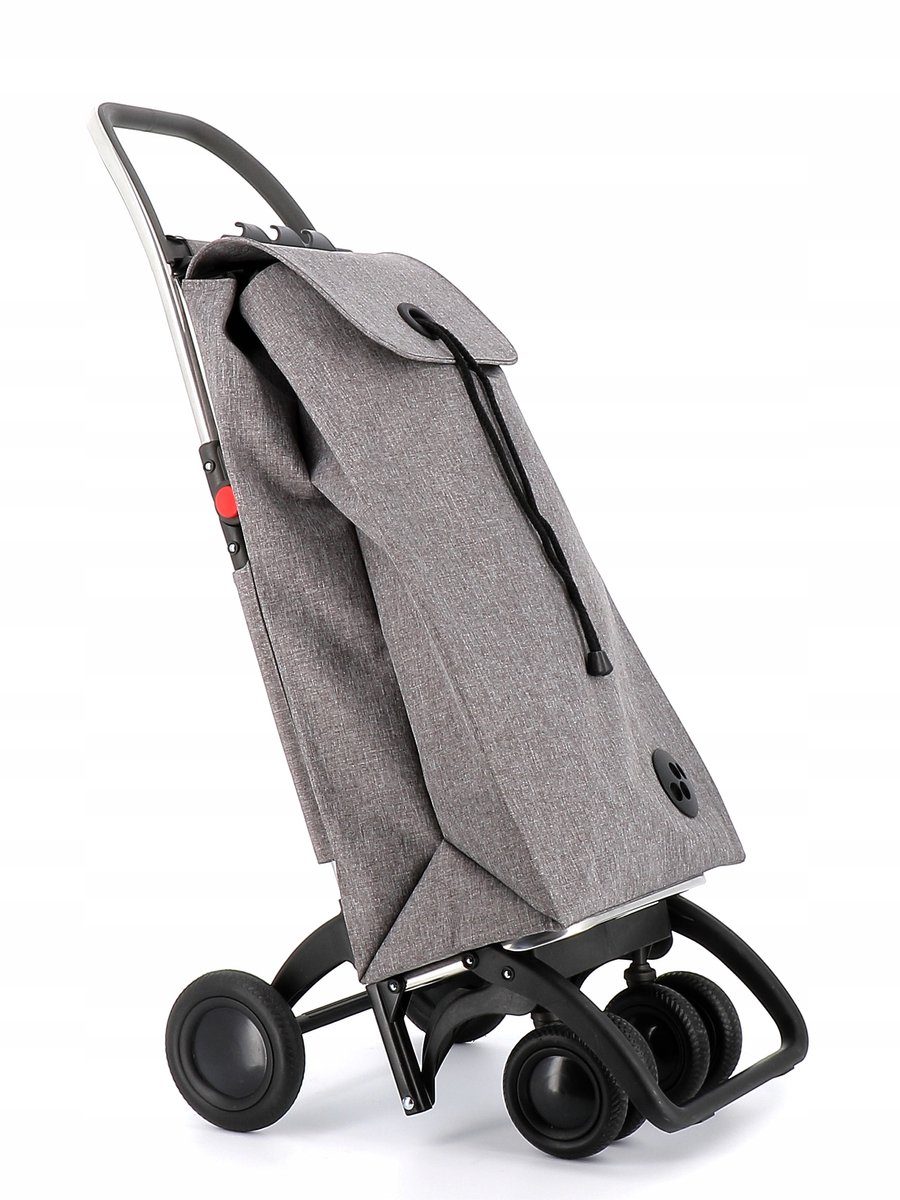Rolser I-Max Tweed 4L Winkelwagen - 4 Zwenkwielen, Opvouwbaar, Grijs