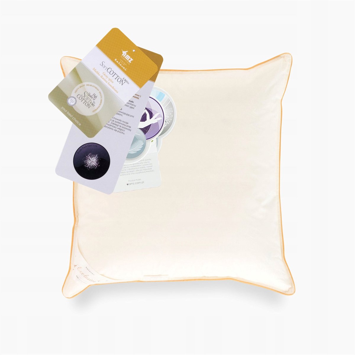 Kussen 40x40cm BASIC+ 70% dons - crème