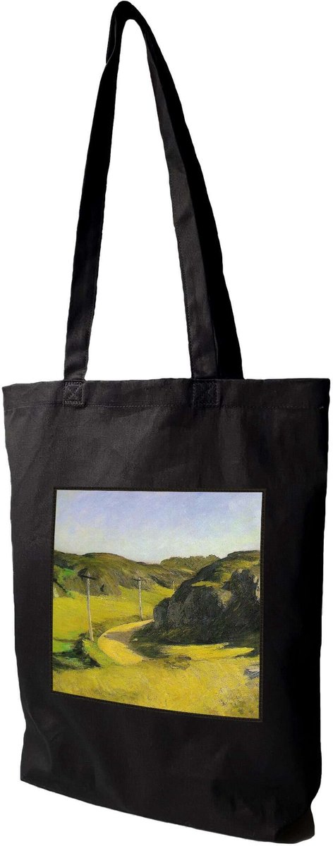 Shopper Tas Edward Hopper 'Road in Maine' - Katoen