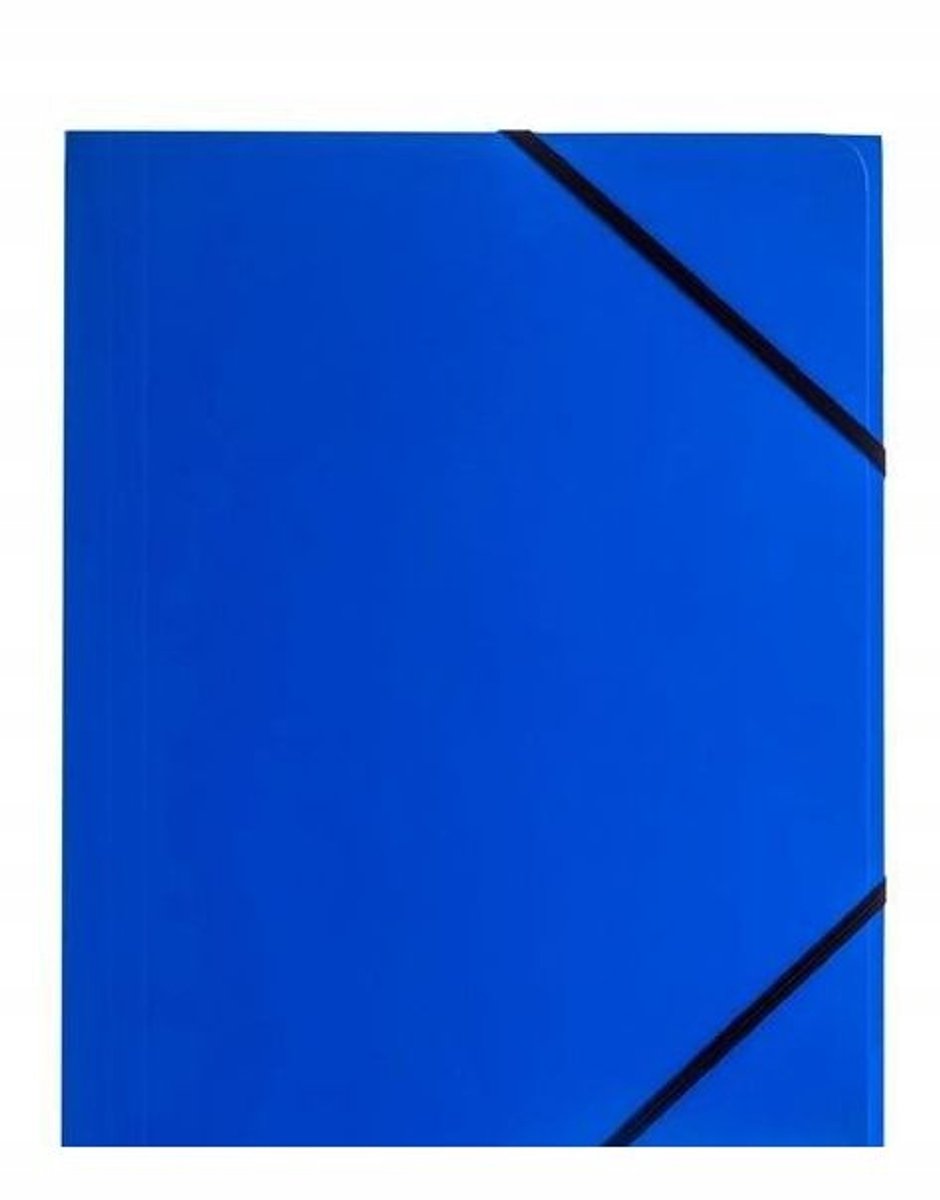 Tetis A4 Kaart met Elastiek Blauw (6 stuks)