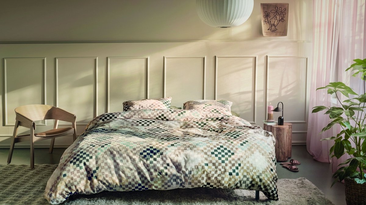 At Home by BeddingHouse Rich dekbedovertrek - Tweepersoons - 200 x 200/220 cm - Naturel