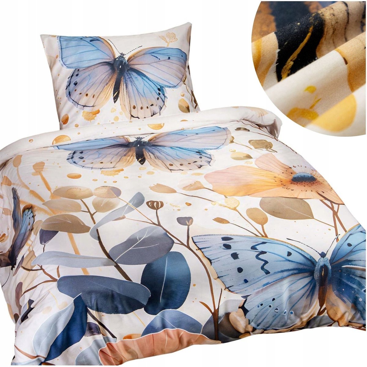 Satynlove dekbedovertrekset van premium katoen, 140x200cm