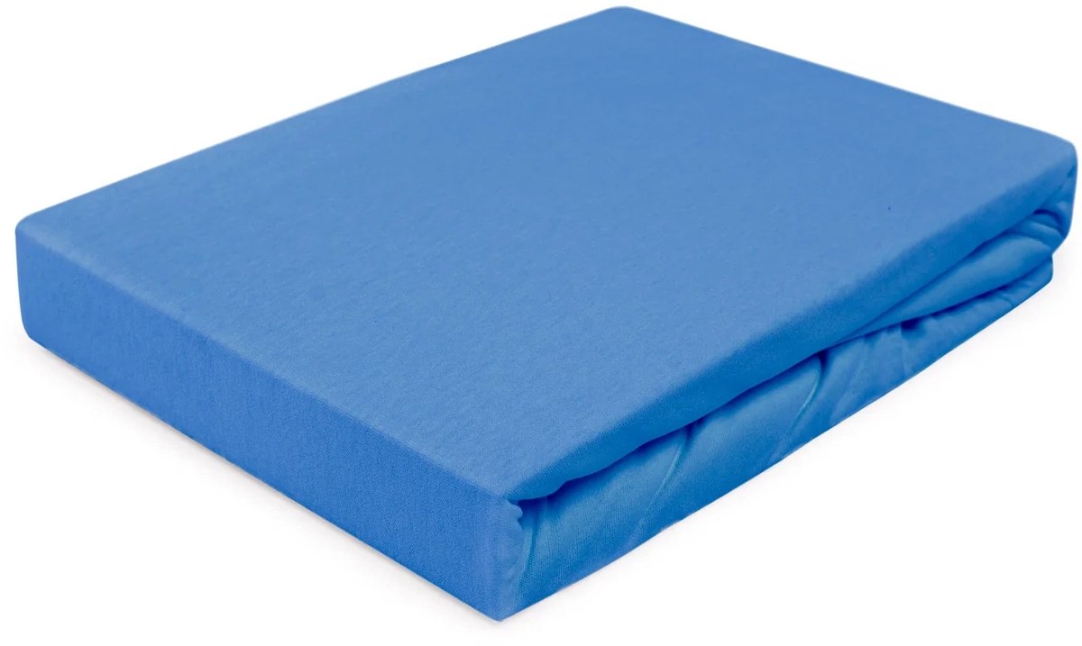 Darymex Jersey Hoeslaken 80x160cm met Elastiek - Helderblauw