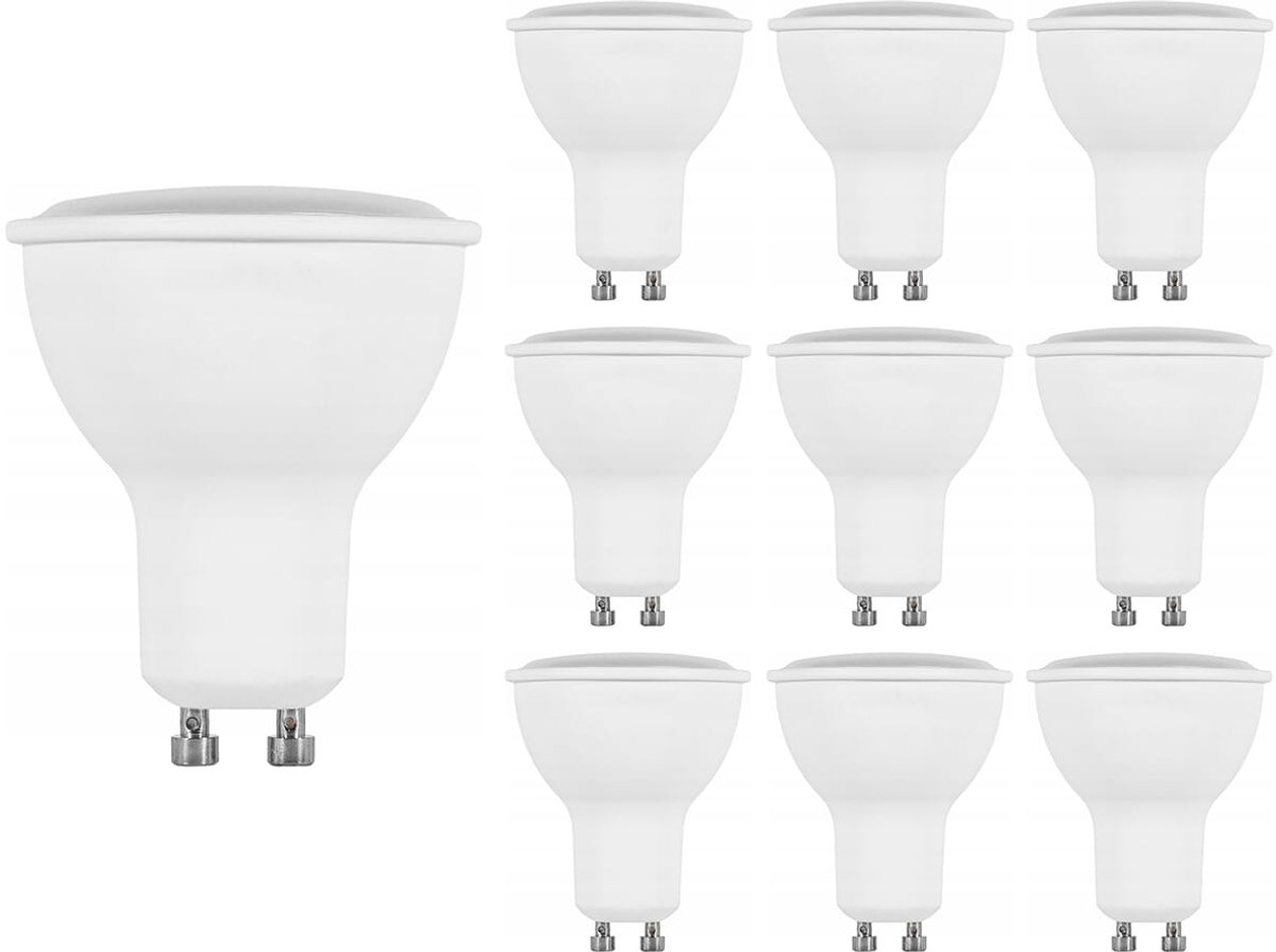 Bemko Premium LED Lamp GU10 - vervangt 50W (8W) - 760lm - 6000K Koud Wit - 230V - 10 stuks