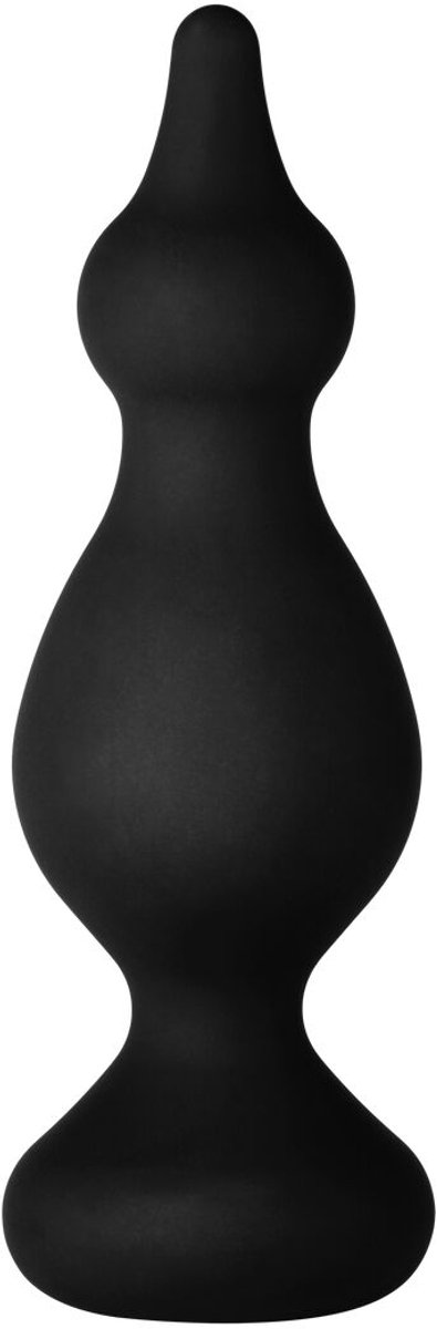 Forto F-30 Pointer Medium Anaalplug - Zwart - 11.4 cm