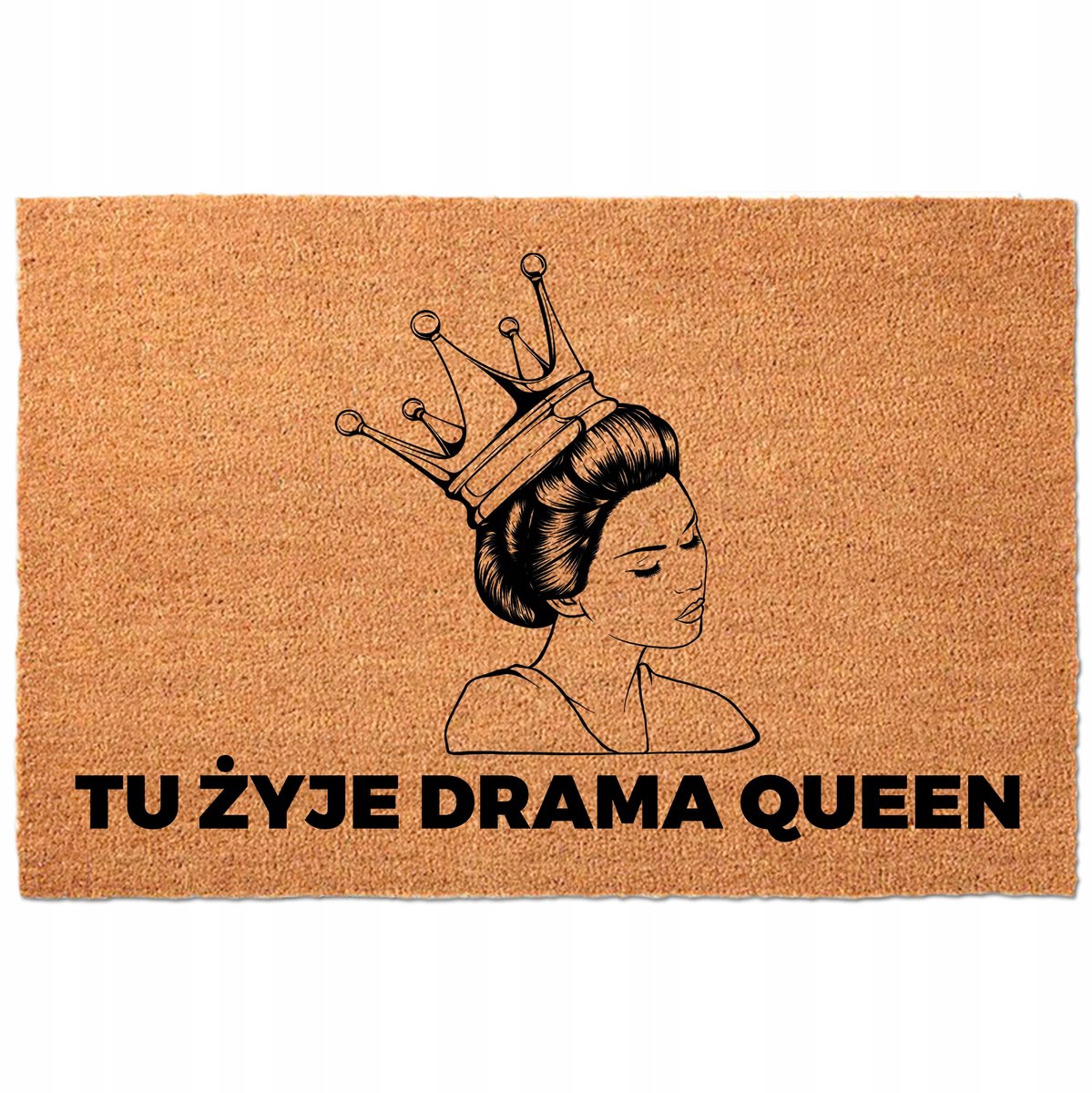 Kokos vloerkleed 40x60 cm Beige - "Drama Queen" Living vloerkleed