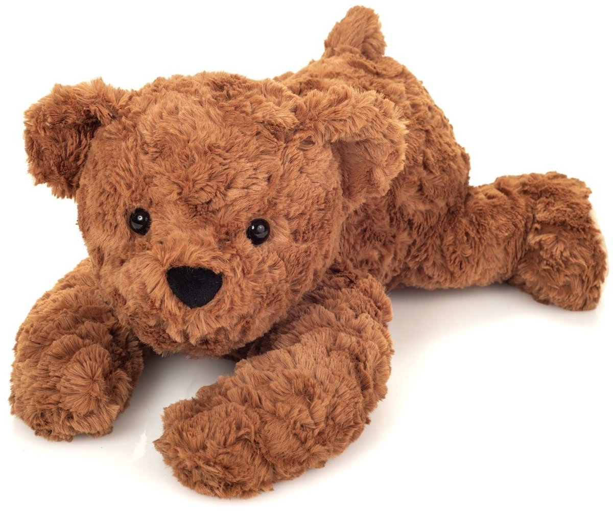 Knuffel Teddybeer Bruin Liggend 40cm