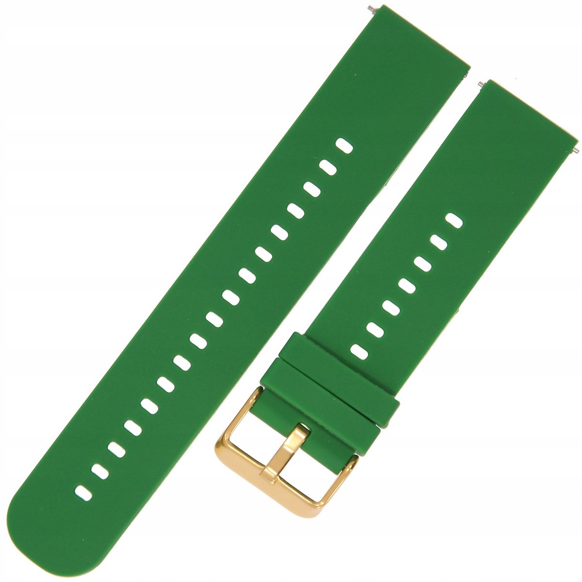 Groen-Gouden Rubberen Horlogeband U27 - 22mm