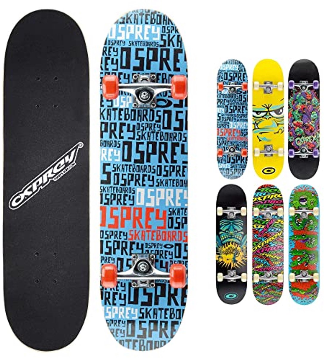 Dubbel Kick Skateboard voor Kinderen – Beginners Skateboard van 70 x 20 cm met Maple Deck Herhaal