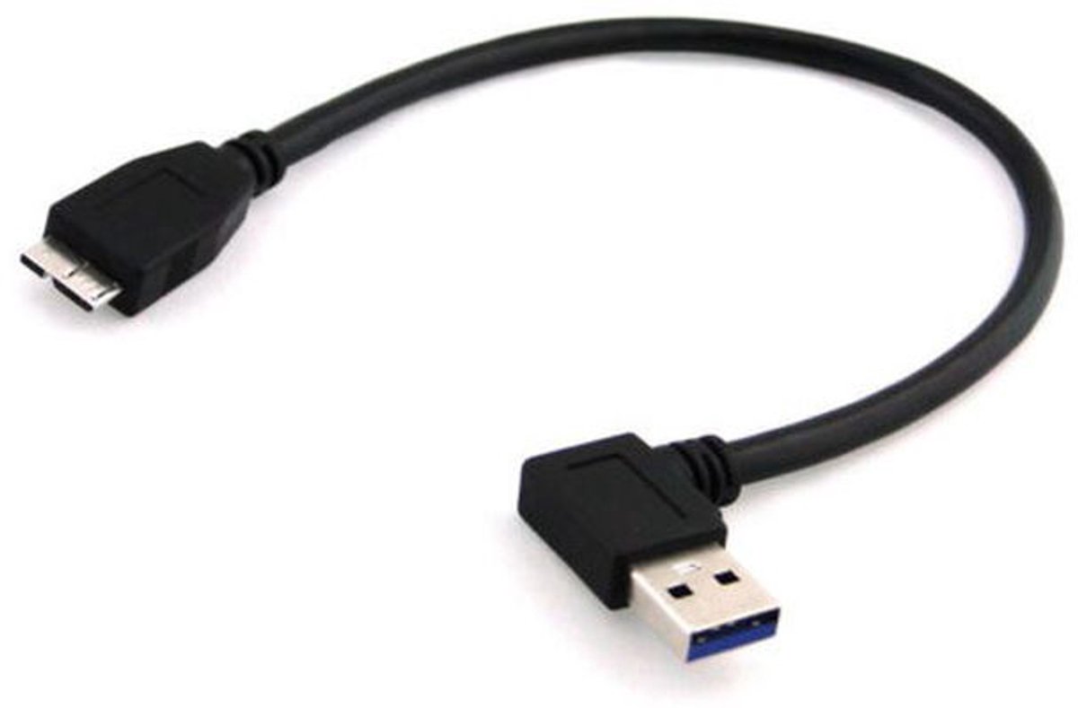 USB 3.0 Hoekkabel - Micro USB 3.0 Type B Rechts