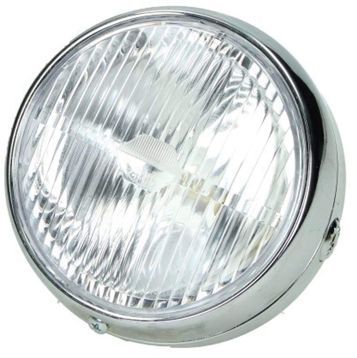 koplamp rond + schakelaar 103 14cm chroom guia
