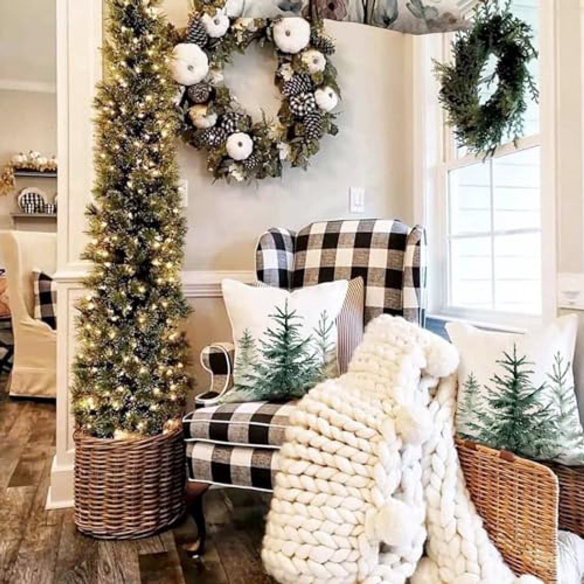 Kerst Kussenhoezen 50x50 - Set van 2 voor Huisdecoratie