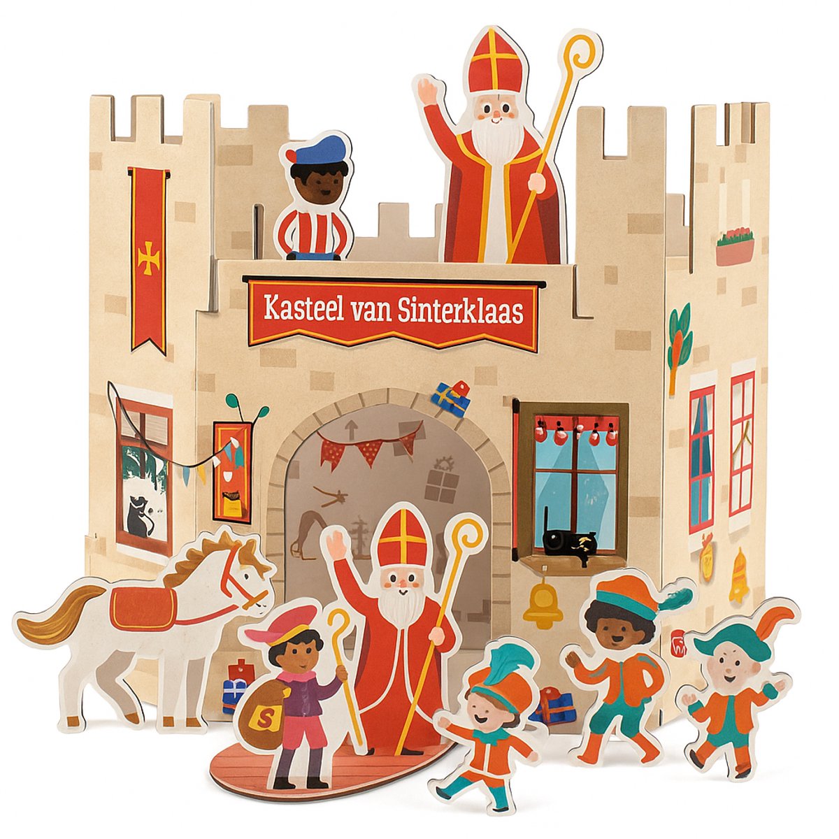 partyproduct Sinterklaas Knutsel Kasteel - Compleet knutselpakket & speelset