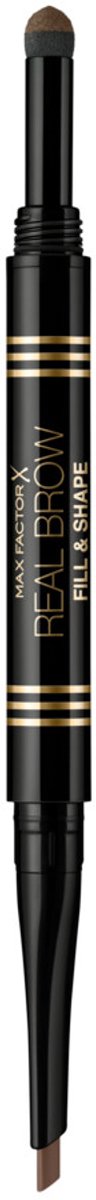 Max Factor Real Brow Fill & Shape Wenkbrauwpotlood 02 Soft Brown - 2 x 1 gr - Voordeelverpakking