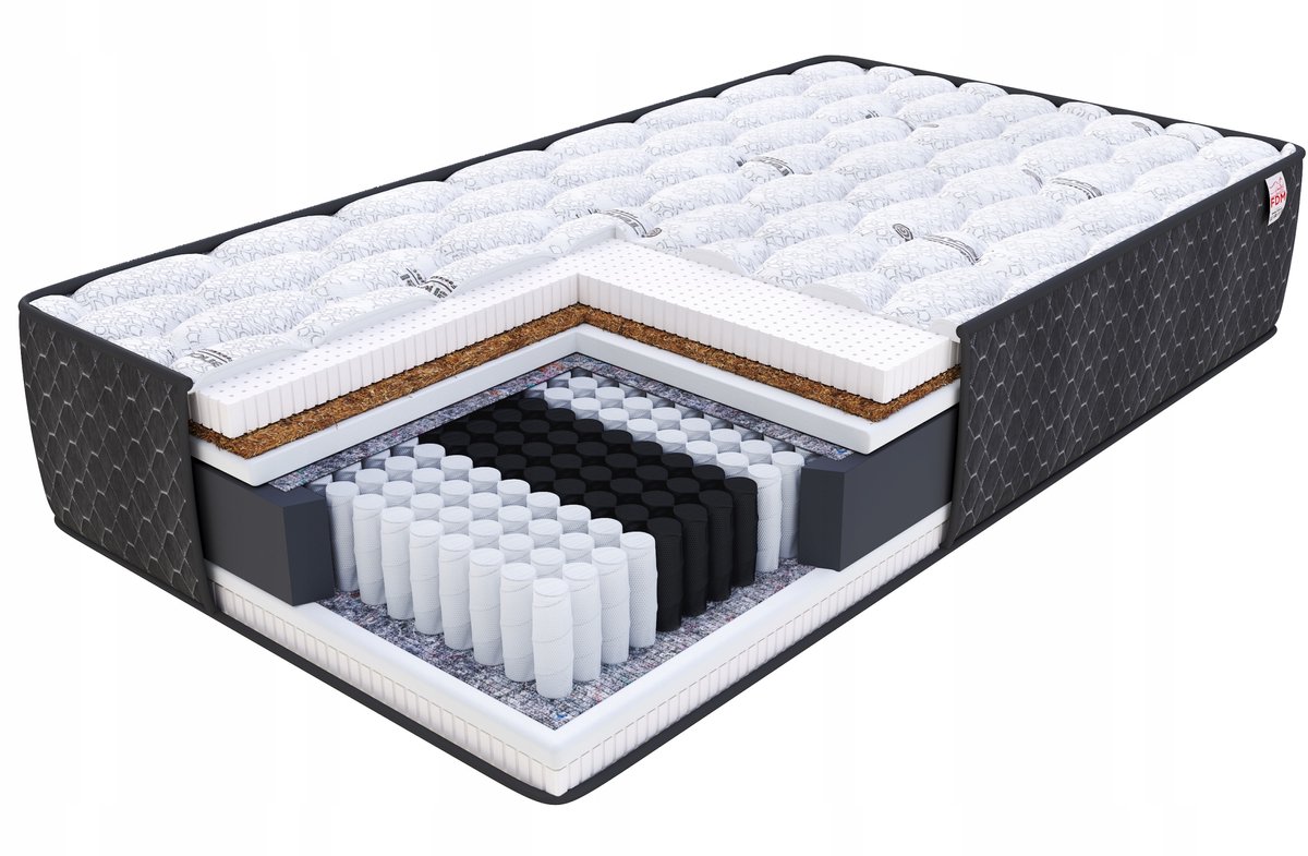 FDM Bravo 120x200 cm Multipocket Latex Kokos Matras - H3/H5