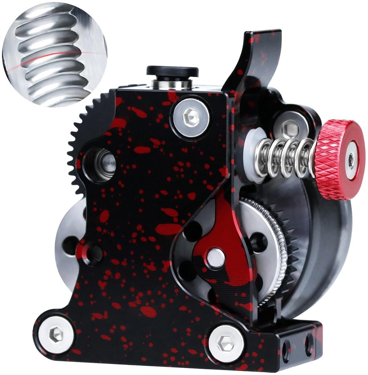 3D printer reserveonderdelen - 3D Printer Nozzles - Helische Tanden POM Drive Extruder, All-Metaal Onderdelen, Draagbaar, Geschikt voor diverse 3D Printers