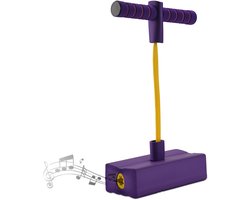 Pogo stick - kinderen - flexibel - pieper - tot 80 kg - foam - paars