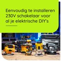 Diverse elektrische doe-het-zelf gereedschappen, waaronder een boorhamer en cirkelzaag.