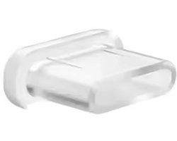 Stofplug USB-C - Stofkapje - Geschikt voor oplaadpoorten Smartphone/Tablet/Laptop - Transparant