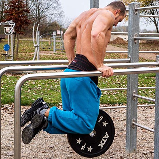 Fitgriff® Dip Gürtel mit Kette 2 Karabiner, Dip Belt für Bodybuilding