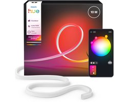 Philips Hue Neon LED strip voor buiten 10 m, Nauwkeurige kleurovergangen van Chromasync™ Helder,…