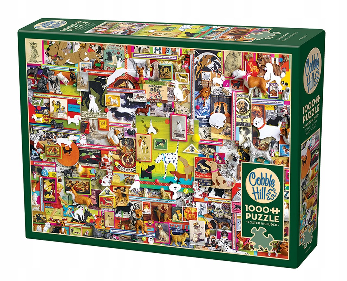 Cobble Hill Puzzel 1000 Stukjes: In Hondenland