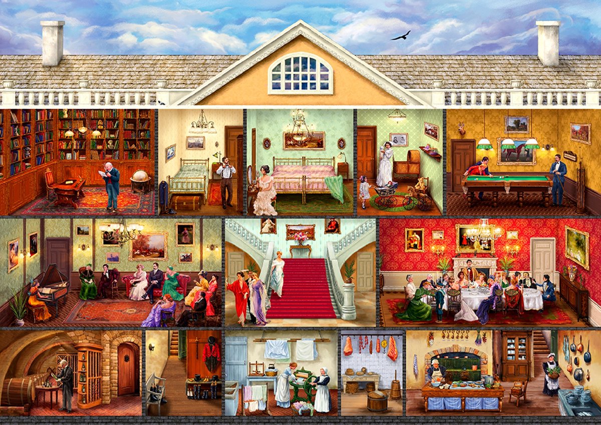 WoodenCity Houten Puzzel: Victoriaanse Residentie (505 Stukjes)