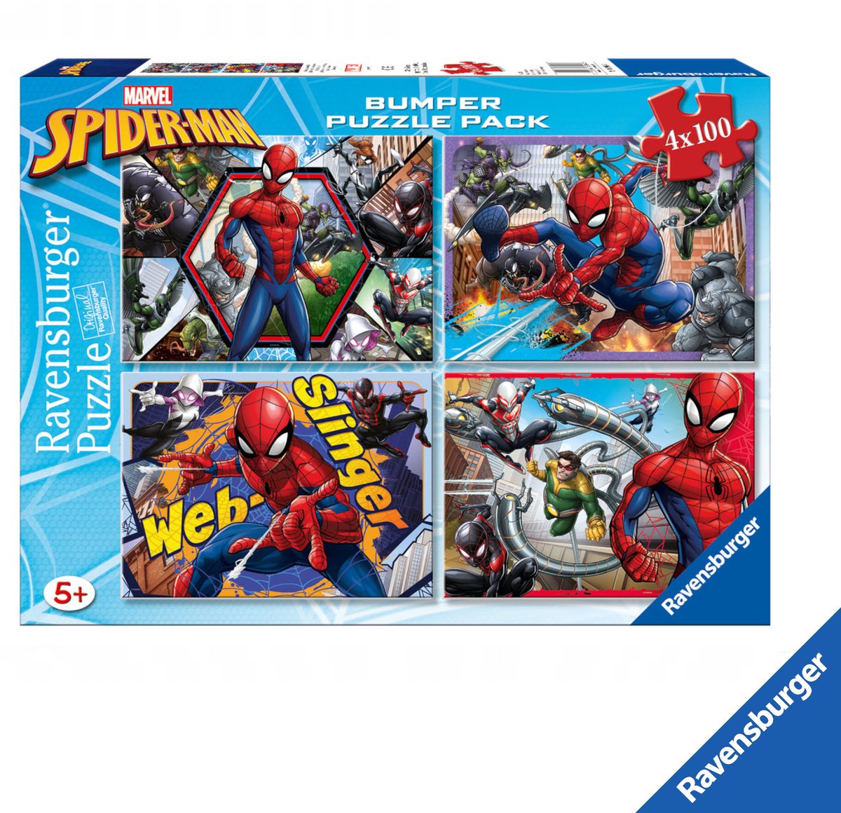 Ravensburger Spiderman XXL Puzzel Set - 4 x 100 Stukjes