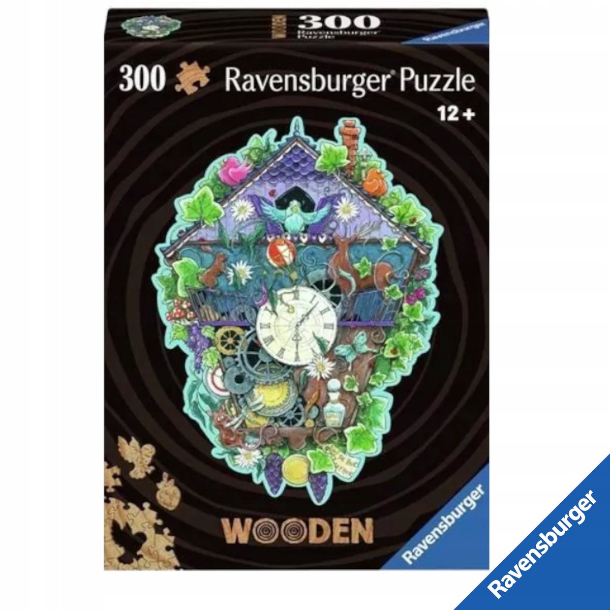 Ravensburger Houten Puzzel 300 Stukken - Educatieve Klok Speelgoed