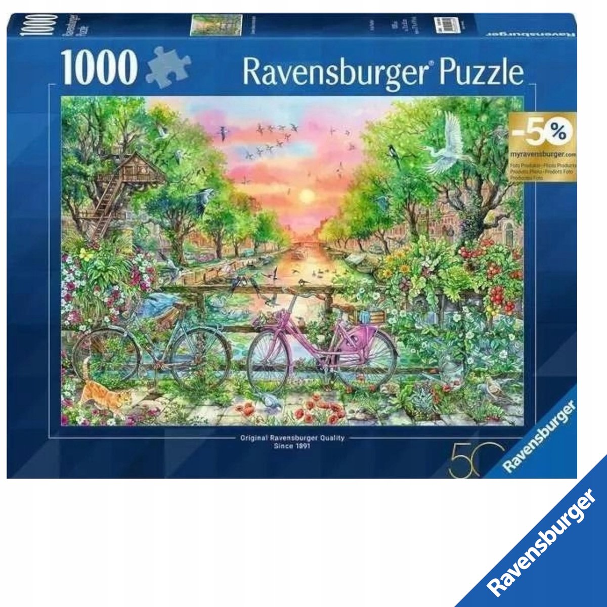 Ravensburger puzzel 1000 elementen Amsterdam 50e verjaardag