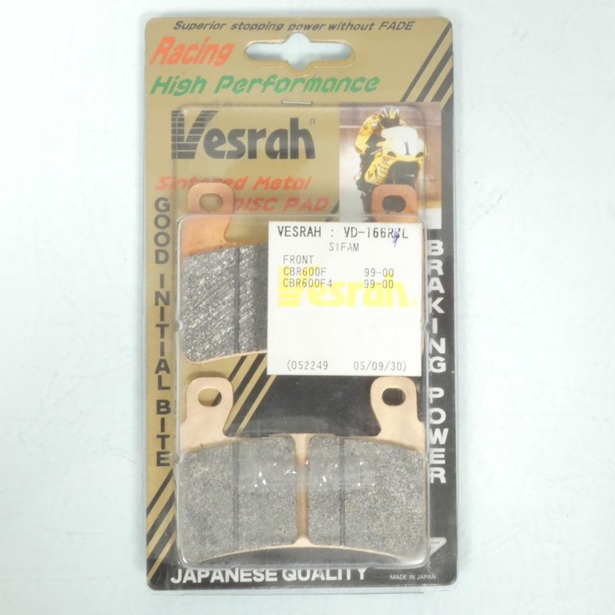 Plaquette de frein Vesrah pour Moto Harley Davidson 1690 Fxsb Breakout 2015 AV Neuf