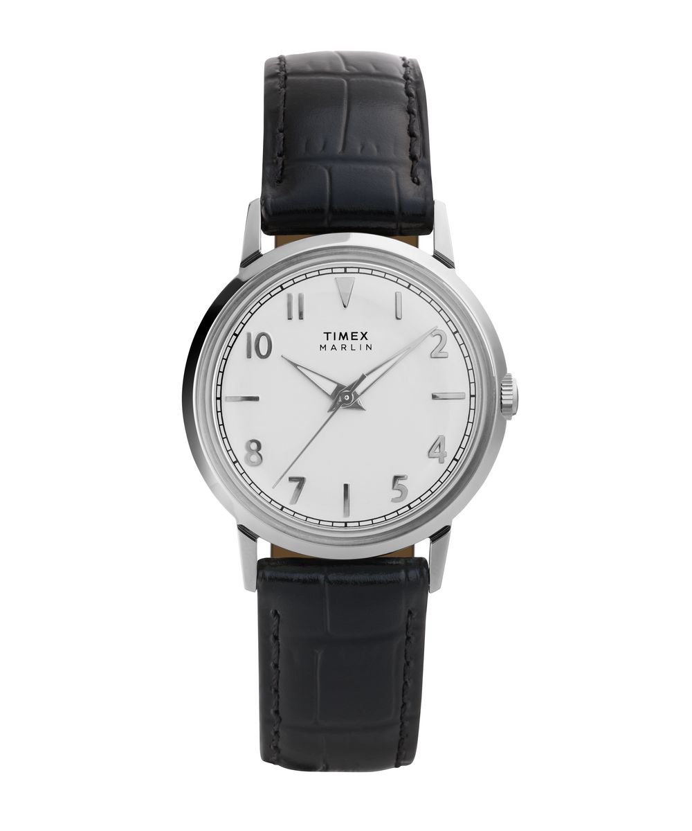 Timex Marlin TW2Y37600 Horloge - Leer - Zwart - Ø 34 mm