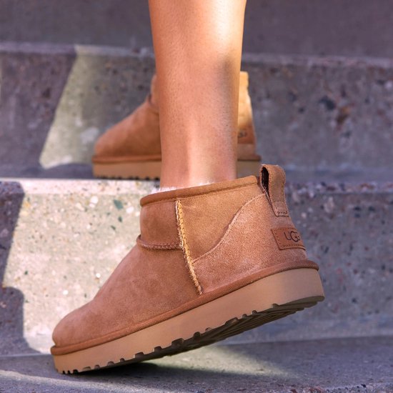 Bottines Ugg Classic Ultra Mini Marron - Streetwear - Femme
