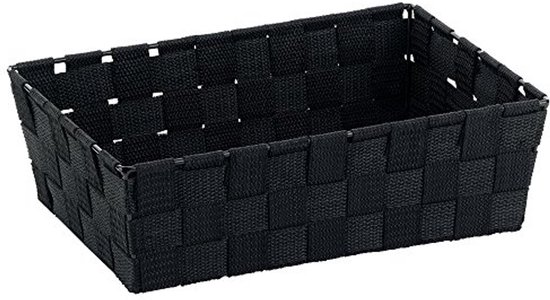 Panier de rangement de salle de bain Zwart 300 mm x 210 mm - Panier de rangement en plastique