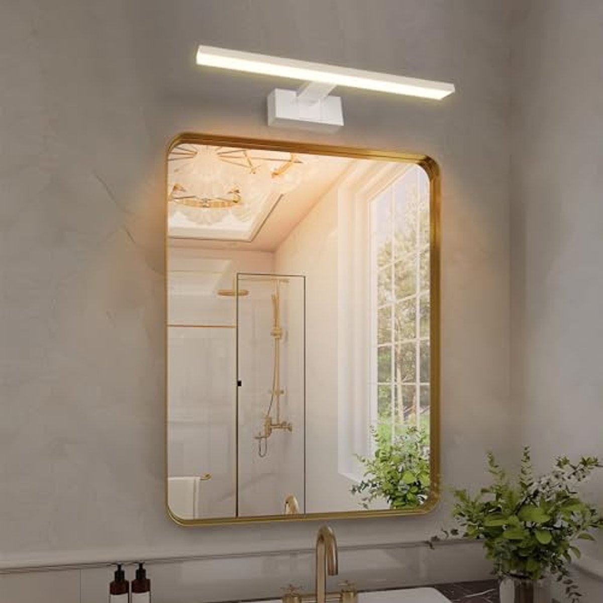 LED Spiegelverlichting 40cm 8W 560LM Warm Wit IP44 – Wandverlichting voor Badkamer