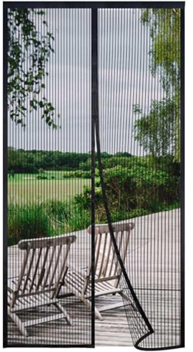 Magnetisch Vliegengordijn voor Deuren 155x180cm - Allergieën en Insecten Buiten