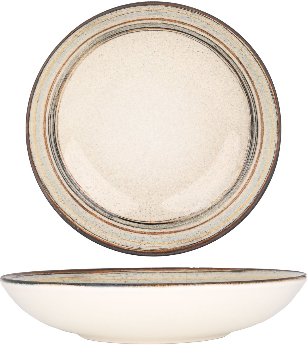 Bonna Diepbord - Cortado - Porselein - 23 cm (1000cc) - set van 6
