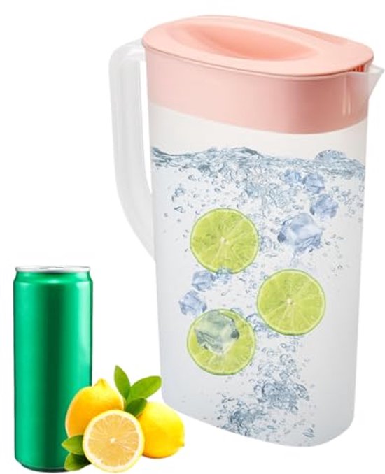 OTIX Waterkan Kunststof Met Deksel Ribbel 2.5L | Leen Bakker