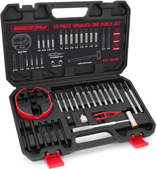 21Pcs Punch Set Mechanical Installation Round Punches Maintenance Tool Kit Box | NL