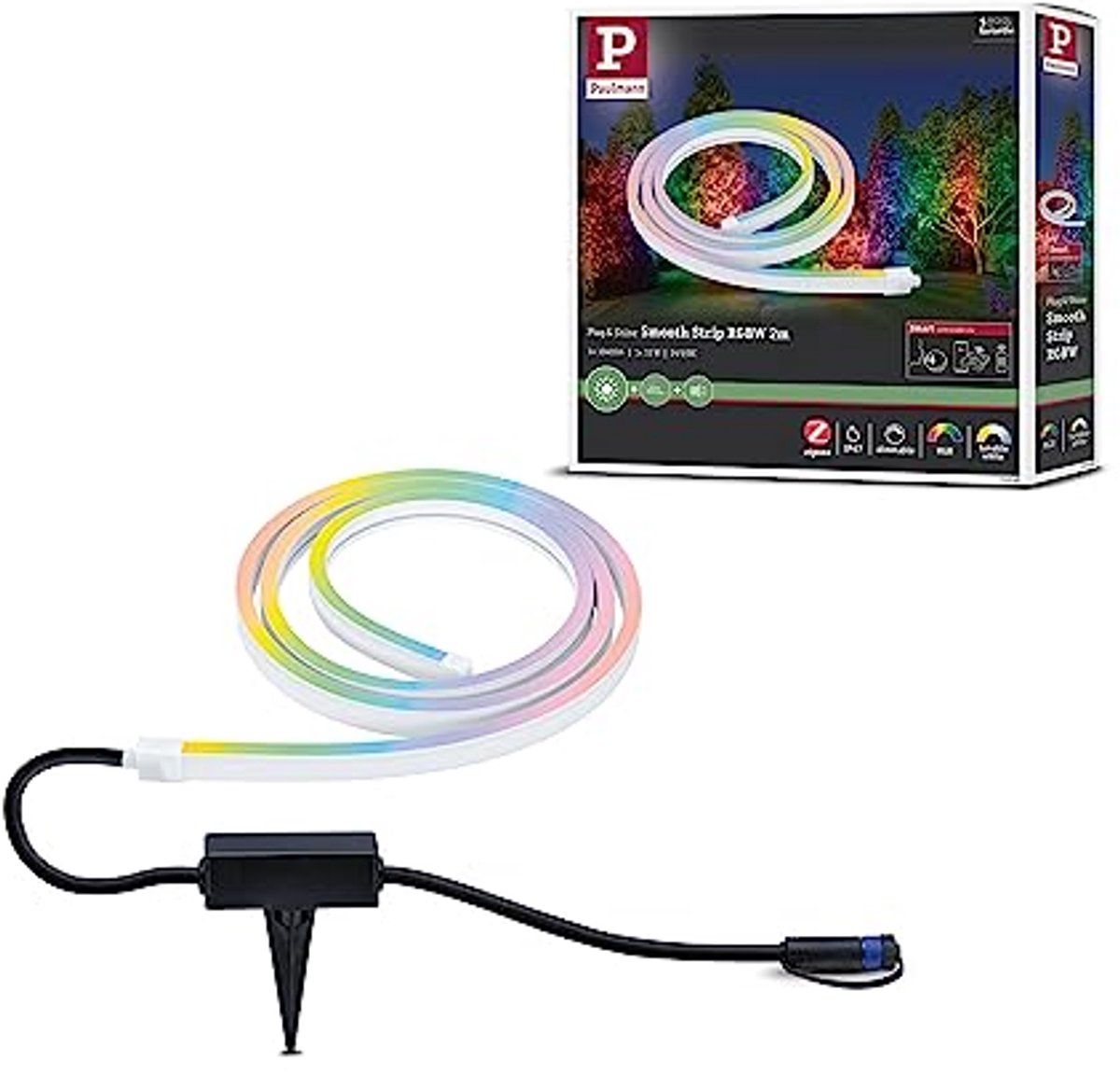 LED Buitenverlichting Strip Smart Home Zigbee - Dimbare RGBW Kleurbesturing IP67 2m