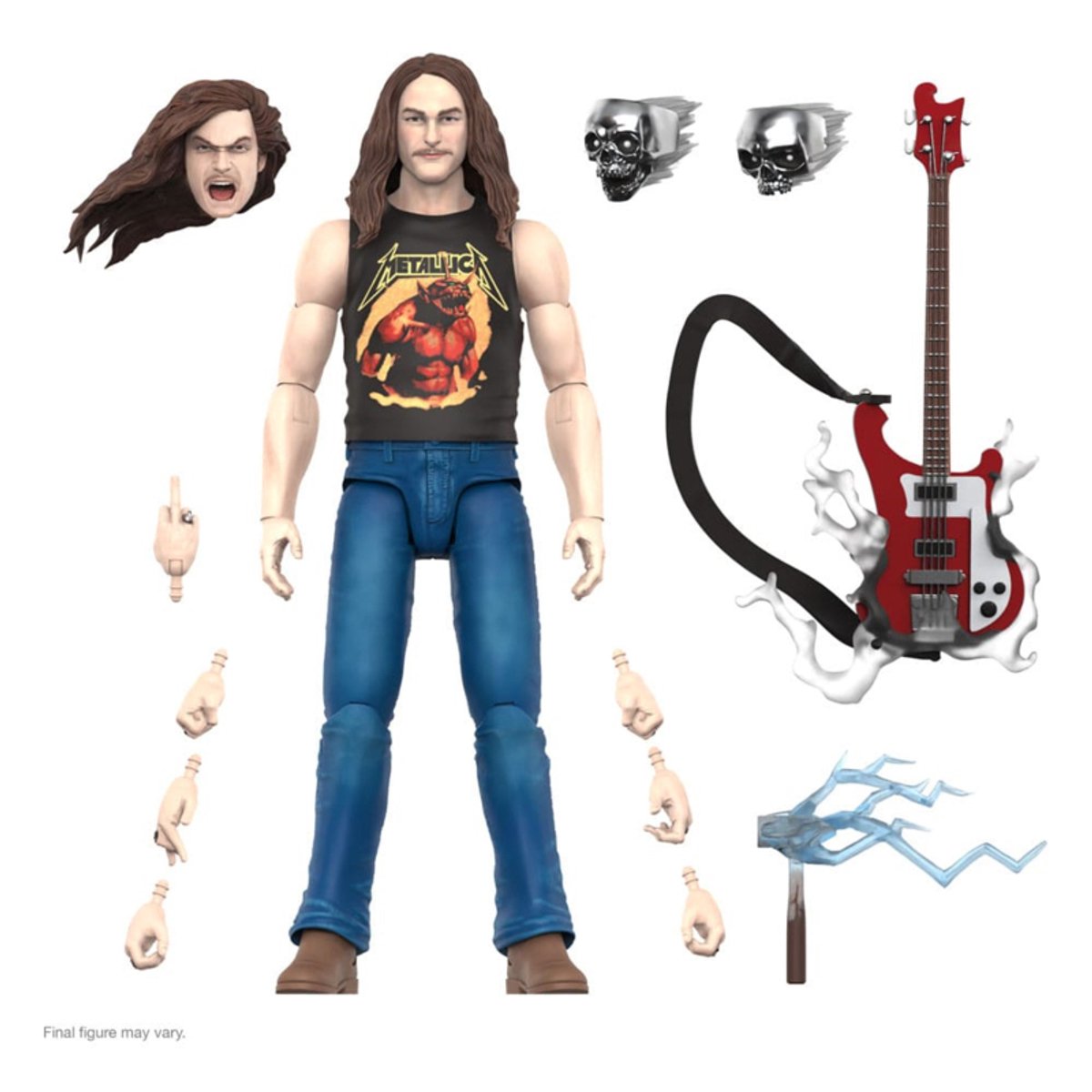 Super7 Metallica Ultimates Action Figure Wave 2 Cliff Burton 18 cm Action Figuur