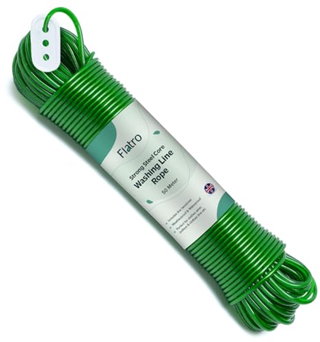 Sterk Waslijn Touw voor Buiten - 50M Heavy Duty Droogoplossing