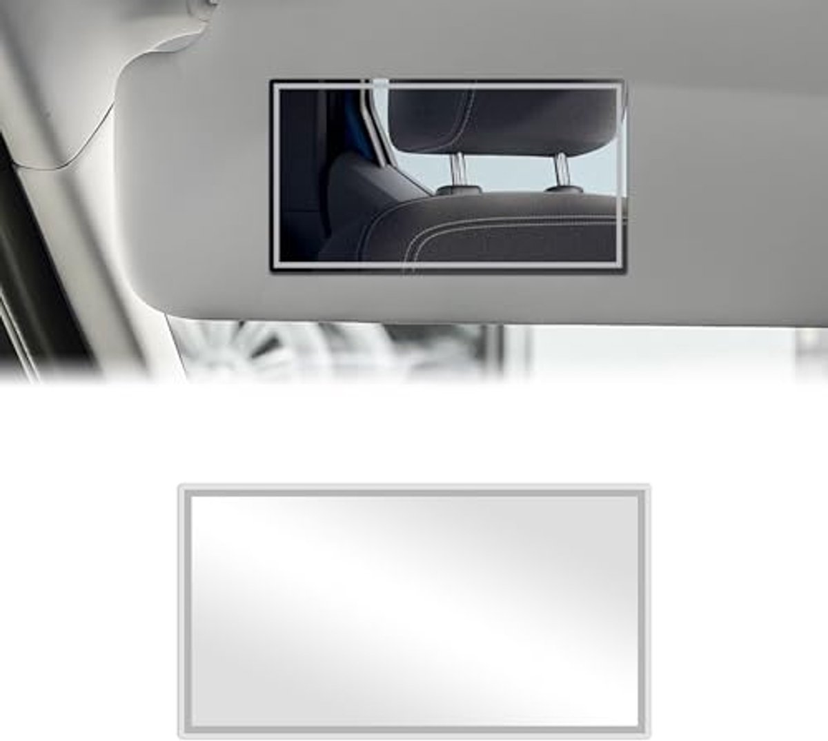 Auto Zonneklep Make-up Spiegel - Zelfklevende Cosmetische Spiegel voor Auto's en Trucks