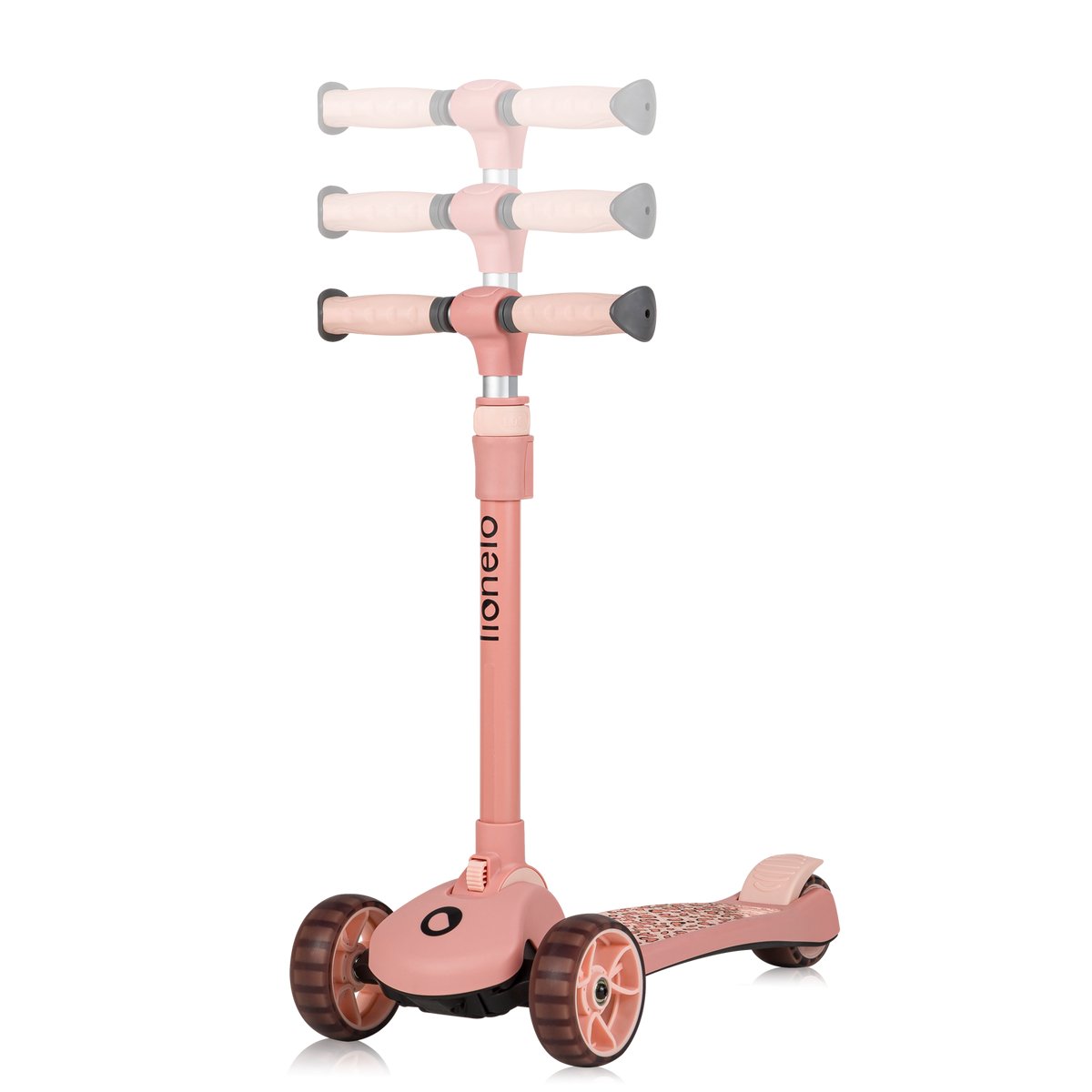 Lionelo Franky Kinderstep 2in1 - LED - 3 wielen - tot 50kg - Fiets en scooter 2in1 - Grote verlichte wielen  - Speelgoedmandje — afbeelding 17