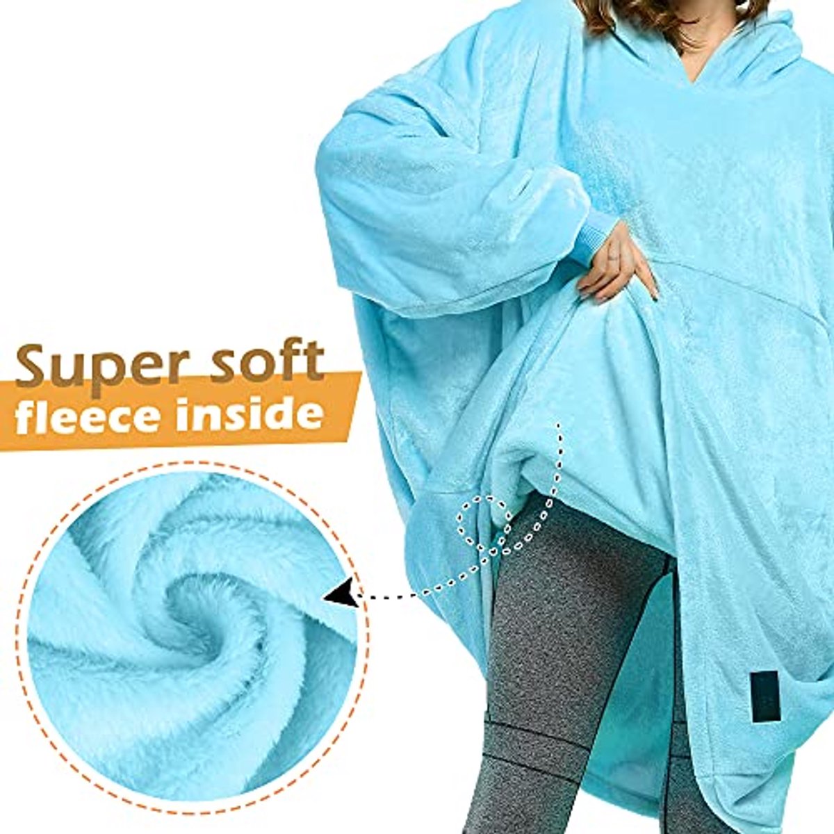 Enorme knuffeldeken hoodie - oversized en ultra zacht voor volwassenen