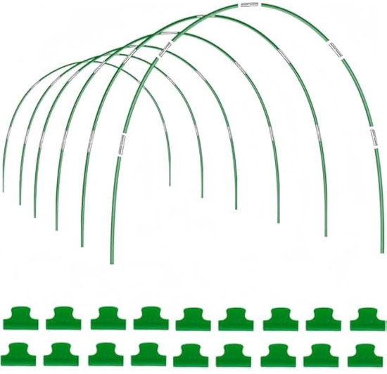 JCKHXG Tuinhoepels voor verhoogd bed, 12 sets van 8 meter