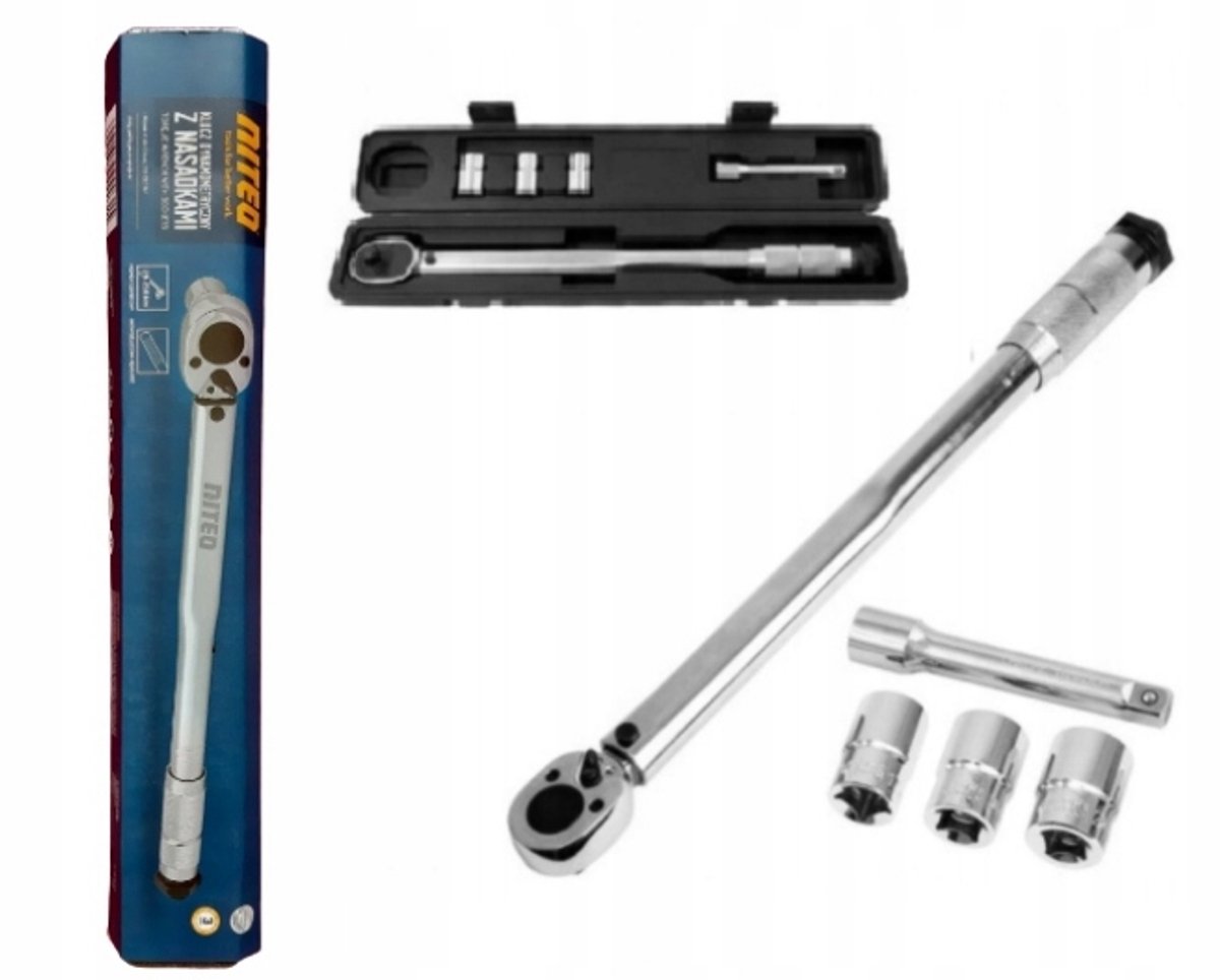Niteo Tools Momentsleutel met doppen 28-210 Nm