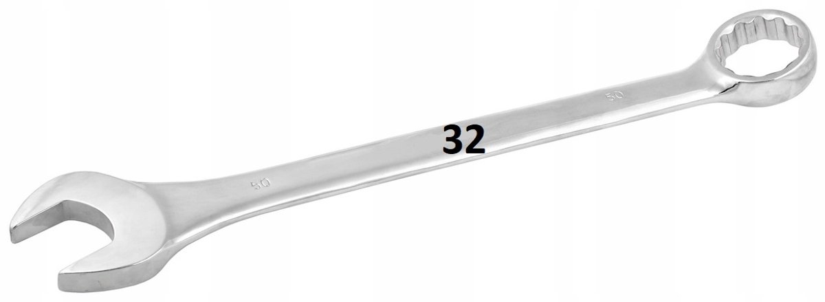 Powerbuilt Ringsleutel 32mm Cr-V - Professioneel Gereedschap