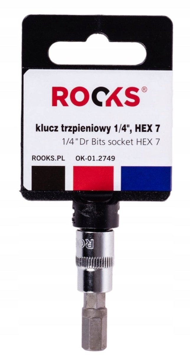 Rooks inbussleutel 1/4" 7mm HEX