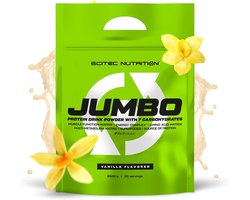 Scitec Nutrition® - Jumbo (1320 gram - Vanilla) - Vanille - 6 eiwitshakes - Weight Gainer - Mass gainer - Proteine poeder - Protein powder - Gewichtstoename - proteine shake